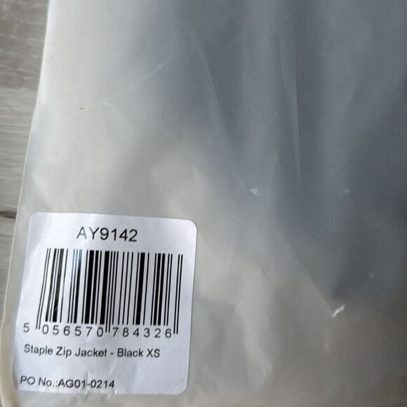 AYBL STAPLE ZIP JACKET BLACK‎ XS NWT in packaging - Picture 6 of 6